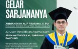 Pimpinan Pesantren Hujan Assalam Raih Gelar Sarjana dari STIT Bandung