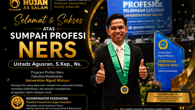 Selamat dan Sukses atas Sumpah Profesi Ners