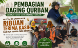 Pembagian Daging Qurban ke Mustahik yang Membutuhkan, Mustahik Sampaikan Ribuan Terima Kasih dan doa kepada Para Donatur